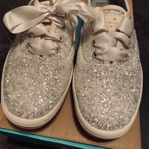 keds x kate spade new york glitter sneakers